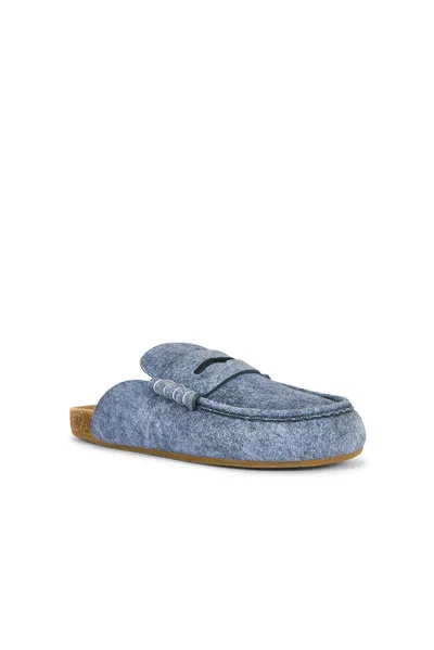 Jw Anderson Stitch Loafers In Blue
