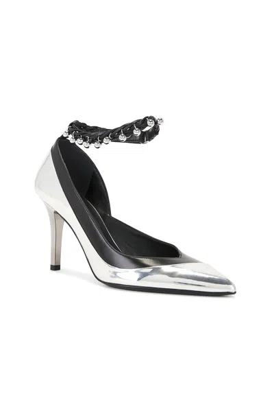 Isabel Marant Peleny Pumps In Silver Leather In Neutral