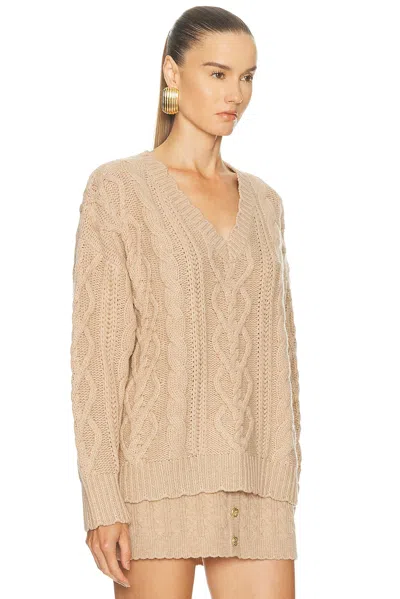 Loveshackfancy Croisette Pullover Sweater In Neutral