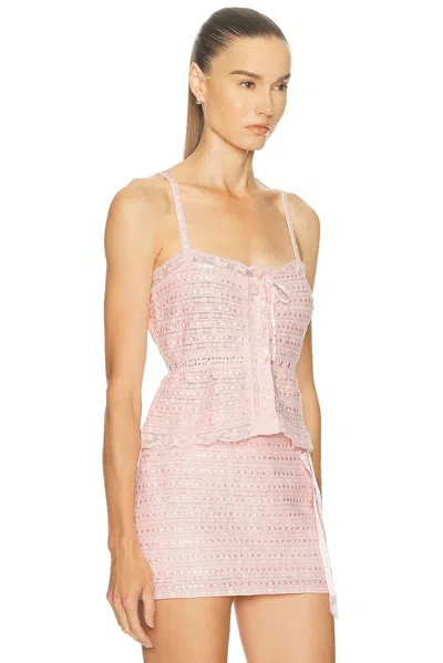 Loveshackfancy Niraya Cami Top In Pink