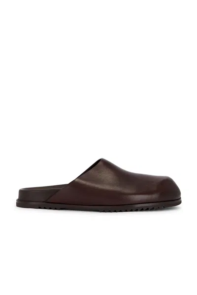 Rick Owens Granola Mule In Brown
