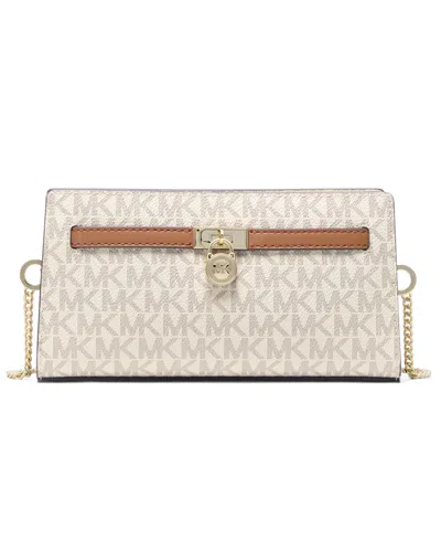 Michael Kors Hamilton Moderne Extra-small Signature Logo Convertible Crossbody Bag In Neutral