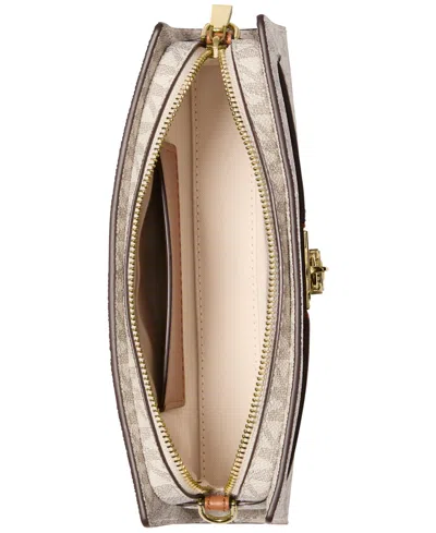 Michael Kors Hamilton Moderne Extra-small Signature Logo Convertible Crossbody Bag In Neutral