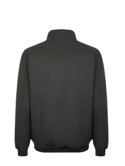 K-way Padded Short Jacket High Neck Ribbed Cuffs In Black