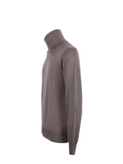 K-way Henry Turtleneck Pullover In Brown