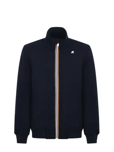 K-way K Way Jack Stretch Hooded Jacket In Blue