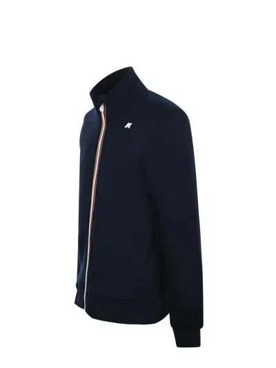 K-way K Way Jack Stretch Hooded Jacket In Blue