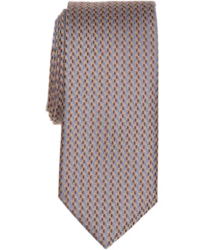 Perry Ellis Portfolio Men's Raser Mini Neat Pattern Classic Tie In Gray