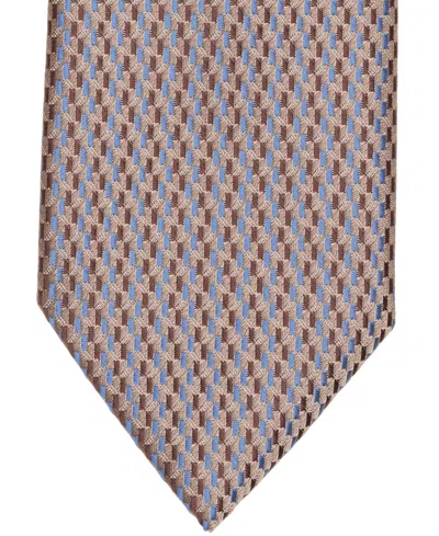 Perry Ellis Portfolio Men's Raser Mini Neat Pattern Classic Tie In Gray