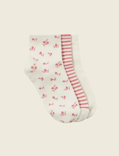 Papinelle Crew Sock - 3 Pack Multi In Multi