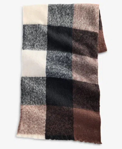 On 34th Brushed Buffalo Plaid Blanket Wrap, Macy's Exclusive In Multi