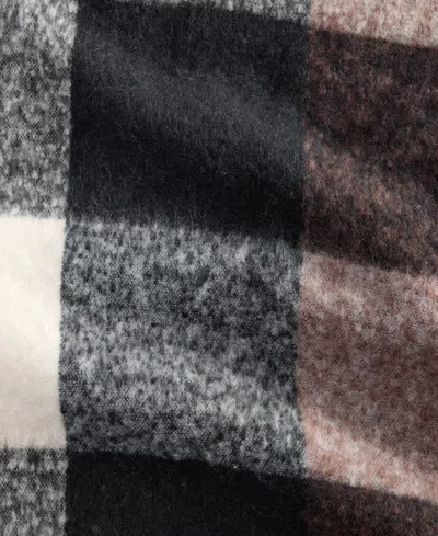 On 34th Brushed Buffalo Plaid Blanket Wrap, Macy's Exclusive In Multi