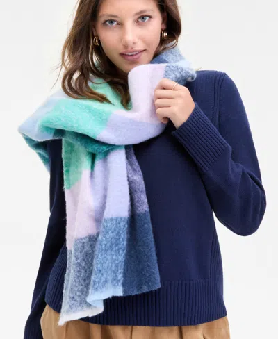 On 34th Brushed Buffalo Plaid Blanket Wrap, Macy's Exclusive In Multi