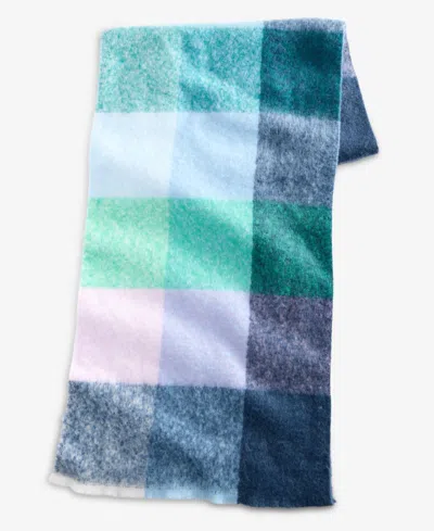 On 34th Brushed Buffalo Plaid Blanket Wrap, Macy's Exclusive In Multi
