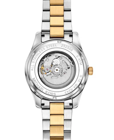 Michael Kors Oversized Lexington Two-tone Watch In Metallic