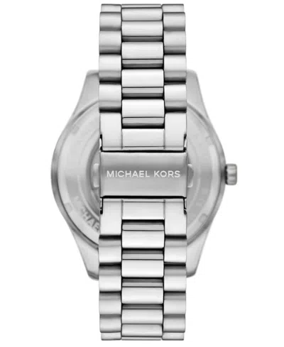 Michael Kors Oversized Lexington Silver-tone Watch In Metallic