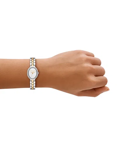 Michael Kors Mini Maude Two-tone Watch In Silver