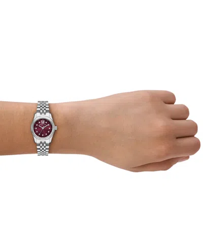 Michael Kors Mini Lexington Pavé Silver-tone Watch In Metallic