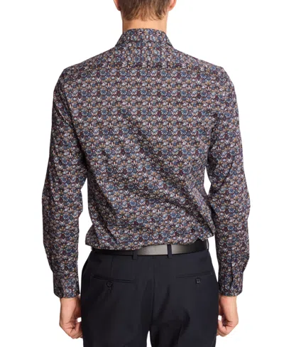 Paisley & Gray Men's Parker Slim Fit Long Sleeve Abstract Print Button-front Shirt In Gray