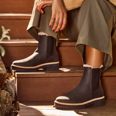 Toms Women's Bennet Boots In Black Leather