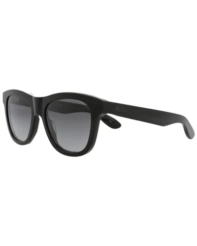 Alexander Mcqueen Men's Am0421sm Acetate Rectangle Sunglasses In Black