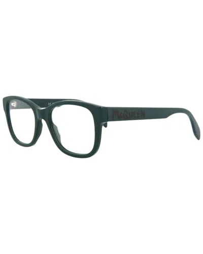 Alexander Mcqueen Men's Am0350o 52mm Optical Frames In Green