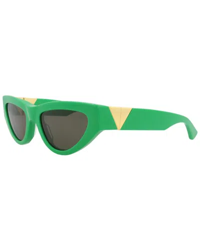 Bottega Veneta Eyewear Cat-eye Frame Sunglasses In Green