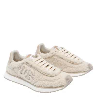 Dolce & Gabbana Dolce&gabbana Women Dg Cushion Sneakers In Neutral