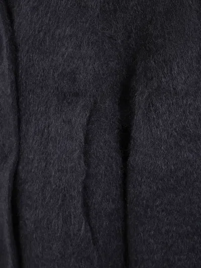 Boboutic Double Breasted Fur Jacket In Brown