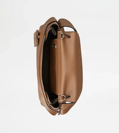 Tod's Medium Shoulder Bag Structured Shape In Brown