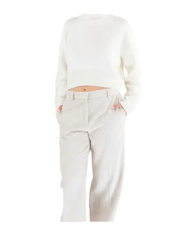 Dondup Maglieria Fiocco In White