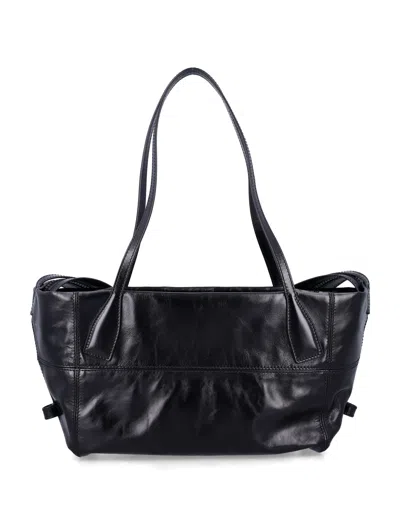 Balmain Rectangular Tote Bag Shoulder Strap In Black
