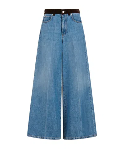 Marni Jeans With Appliqué In Blue