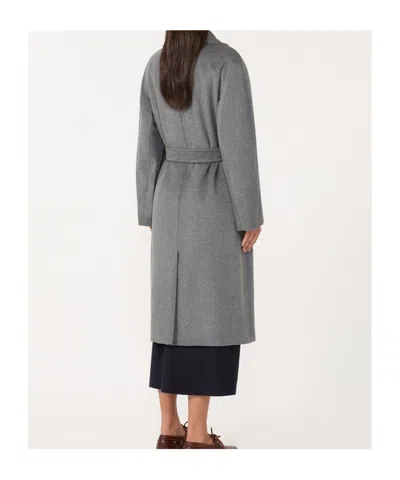 Weekend Max Mara Double-breasted Wool Mid-length Coat In Gray
