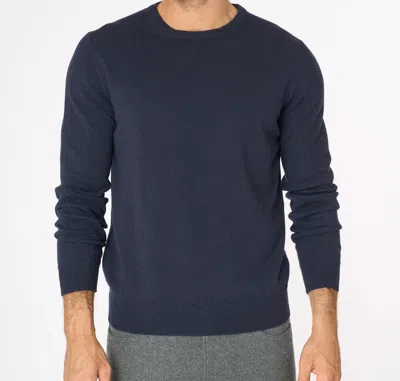 Malo Crew Neck Sweater In Cashmere In Blue