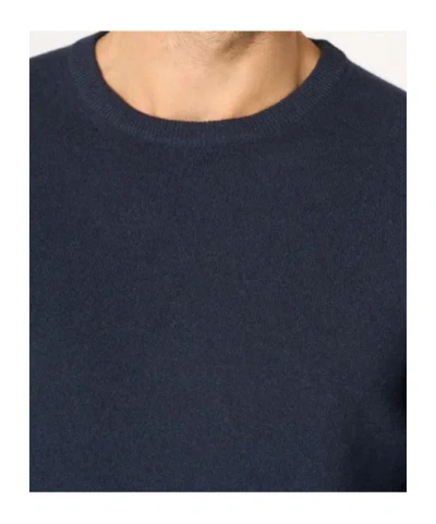 Malo Crew Neck Sweater In Cashmere In Blue