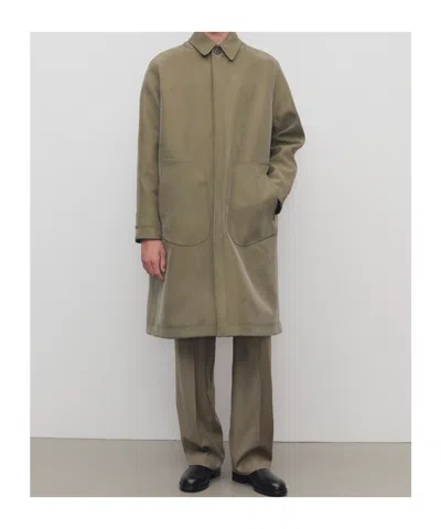 The Row Palo Plaid Wool And Silk Coat In Brown