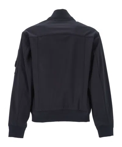 C.p. Company Long-sleeved Casual Jacket In Blue