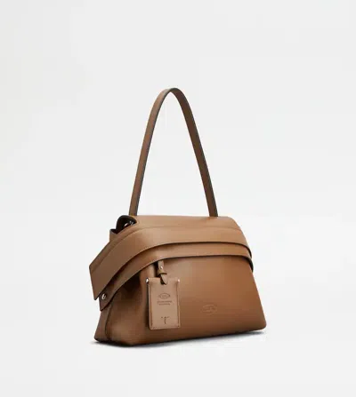 Tod's Medium Shoulder Bag Structured Shape In Brown