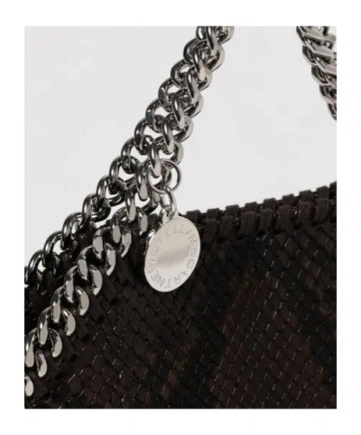 Stella Mccartney Womens Espresso Mini Falabella Snake-print Faux-leather Tote Bag In Brown