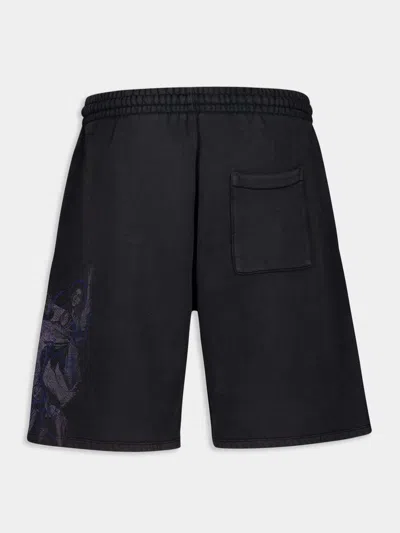 Off-white Embroidery Track Shorts In Black