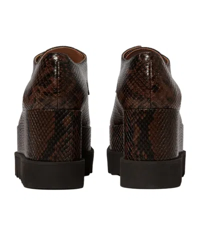 Stella Mccartney Sneakelyse Sneakers In Python Print Polyuretan In Brown