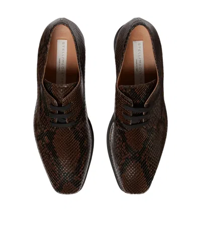 Stella Mccartney Sneakelyse Sneakers In Python Print Polyuretan In Brown