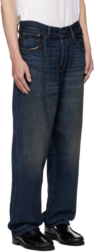Acne Studios Belt Loop Jeans In Black