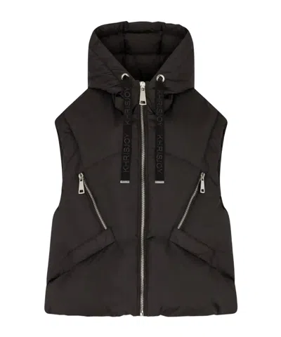 Khrisjoy Black Polyester Blend Down Jacket In Black