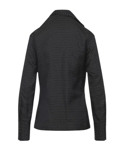 Dries Van Noten Asymmetrical Wrap Top With Draped Collar And Side Tie Detail In Gray