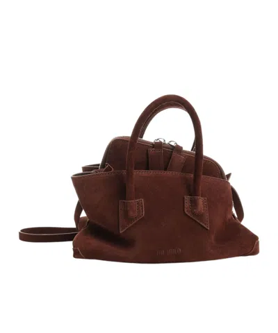Attico Top Handle ''la Passeggiata Mini'' Light Chocolate In Brown