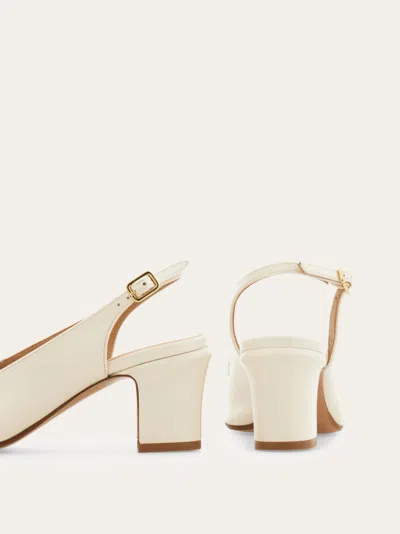 Ferragamo Women Mascarpone Vara Bow Slingback Pumps In Neutral