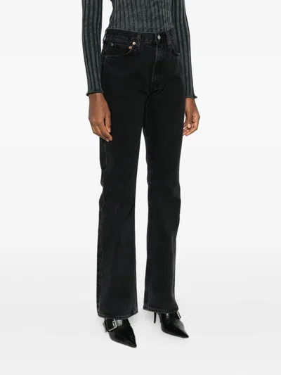 Agolde High-waisted Jeans In Black