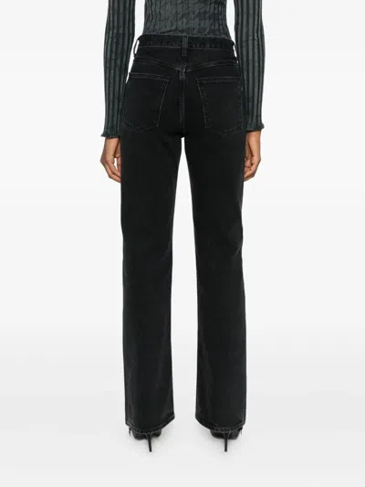 Agolde High-waisted Jeans In Black